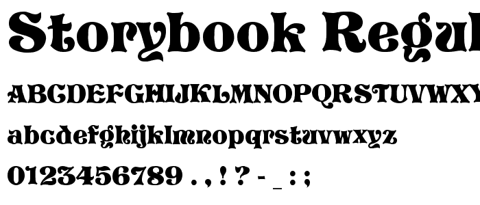 Storybook Regular font